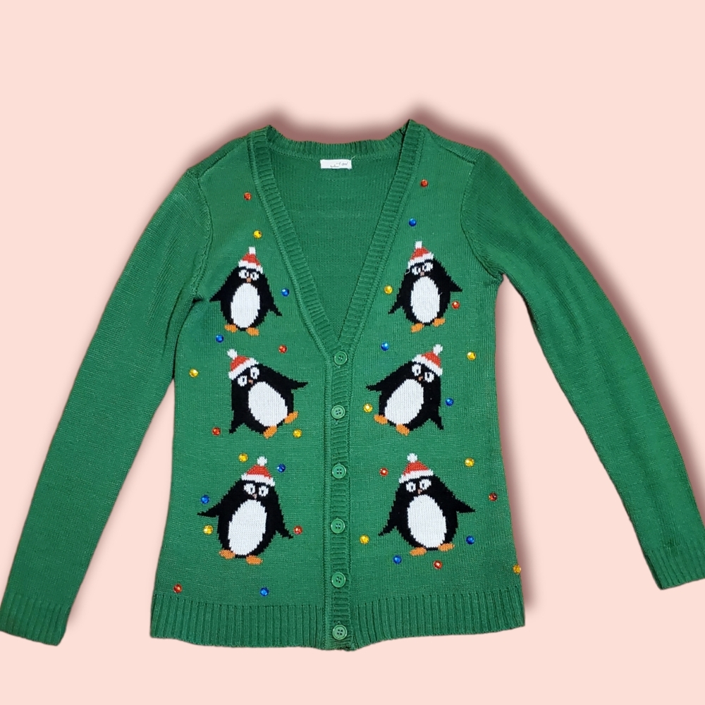 Wet Seal Ugly Christmas Cardigan Sweater